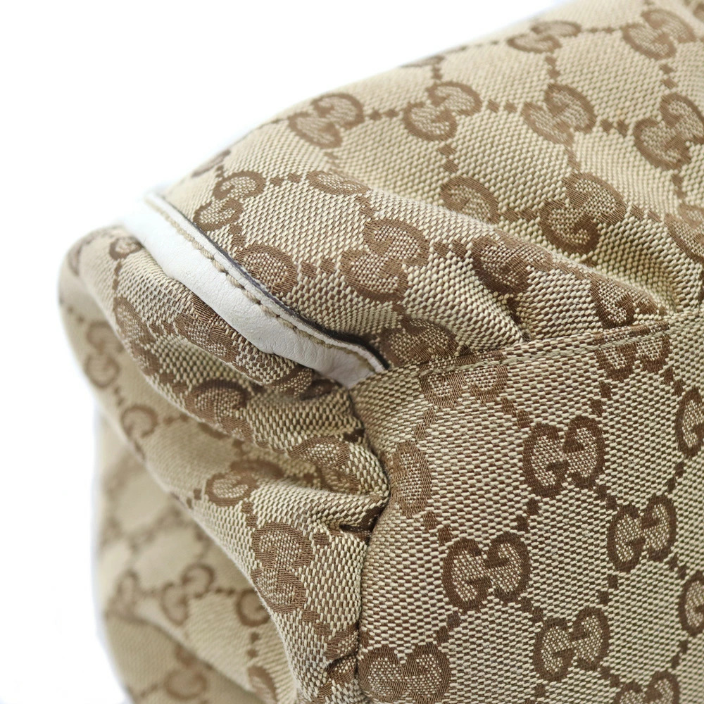 Gucci GG Supreme Canvas Leather Tote Bag beige brown - Picture 5 of 11
